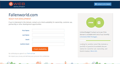 Desktop Screenshot of fallenworld.com