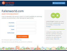 Tablet Screenshot of fallenworld.com